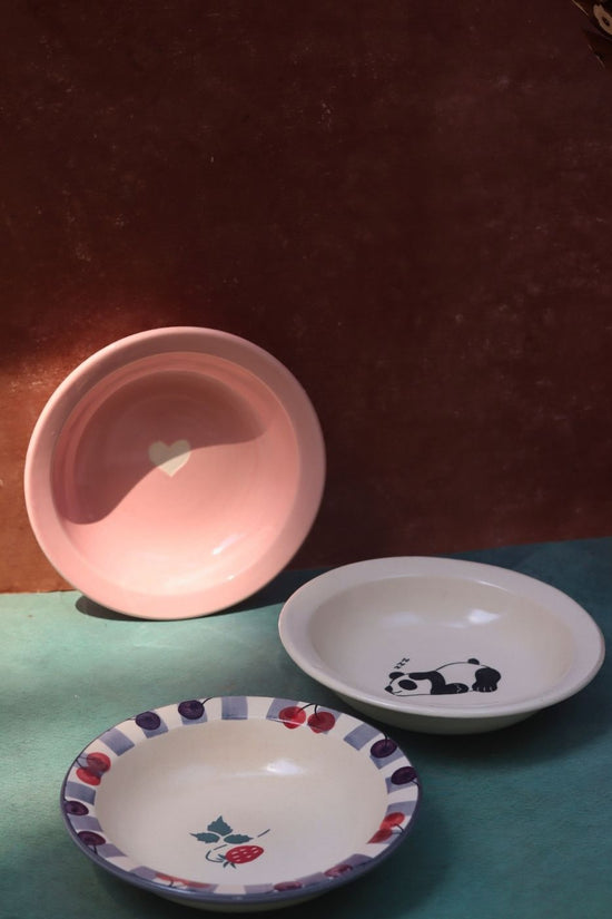 Set of 3 - Classic Fiesta Pasta plates made by ceramic