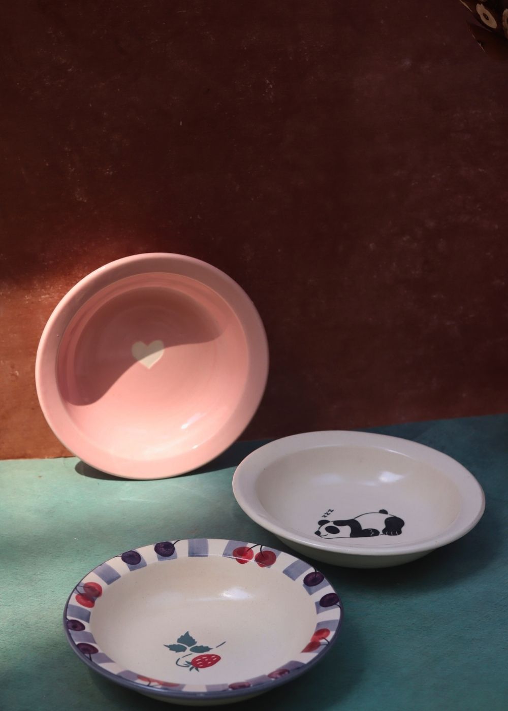 Set of 3 - Classic Fiesta Pasta plates made by ceramic