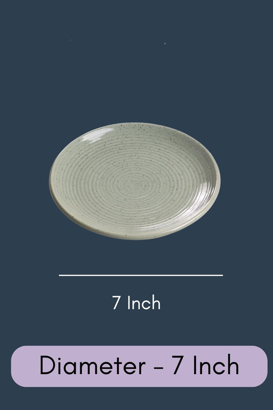 Set of 4 - Sage Green Quarter Plate