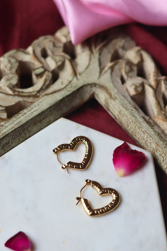 Heartbeat Earrings handmade in India