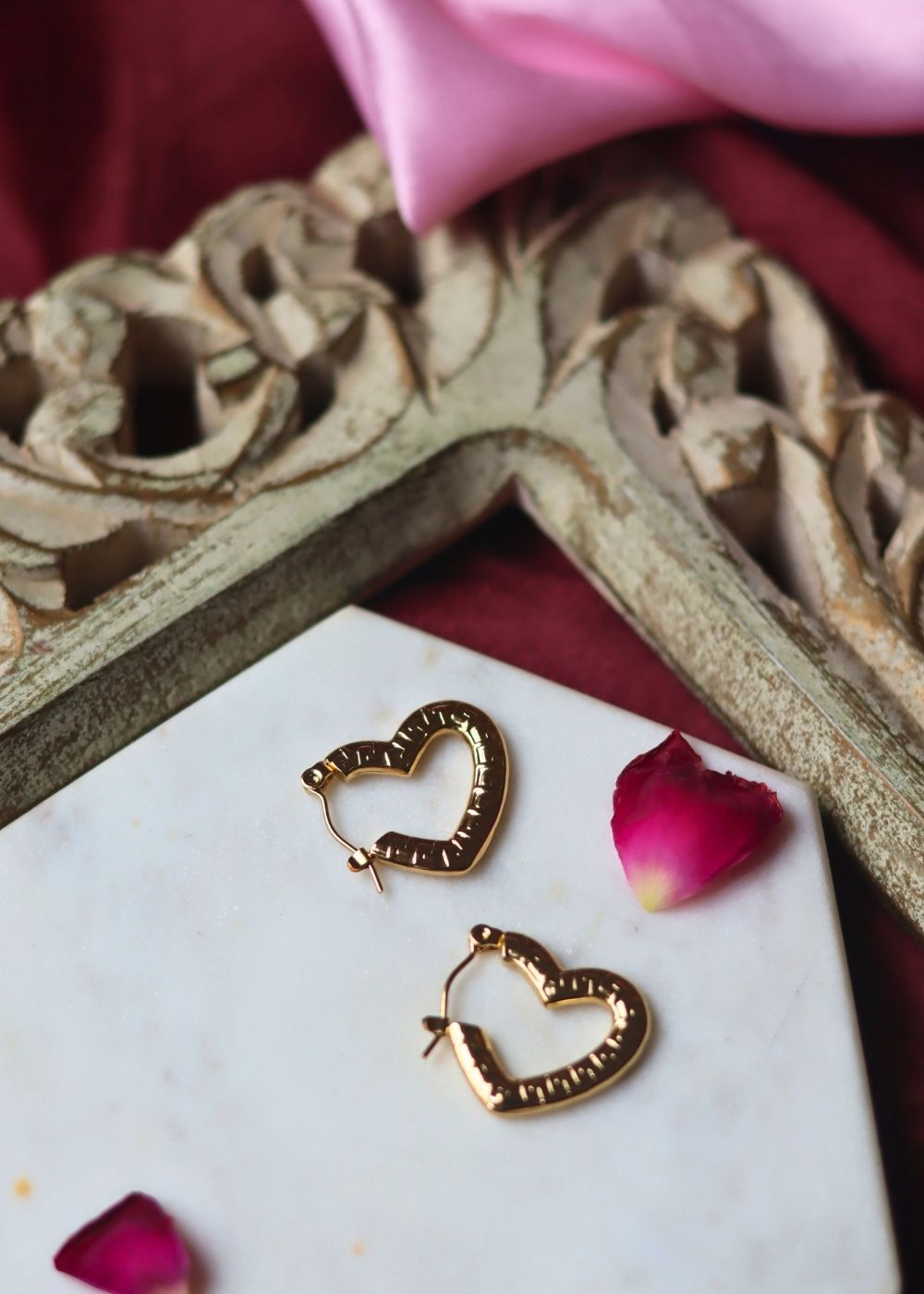 Heartbeat Earrings handmade in India