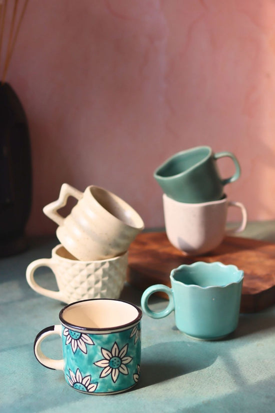 Set of 6 Neutral Mugs (for the price of 5) with premium quality material