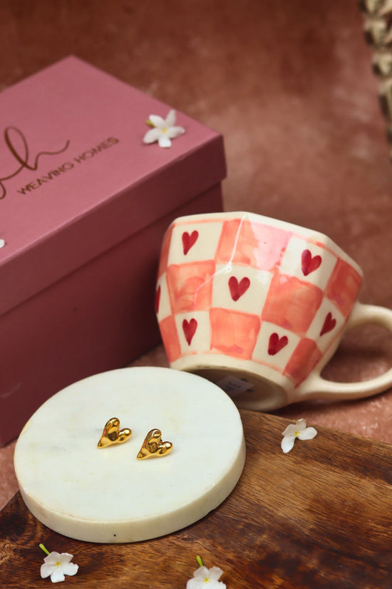 Chequered heart Karva Chauth hamper with premium quality material