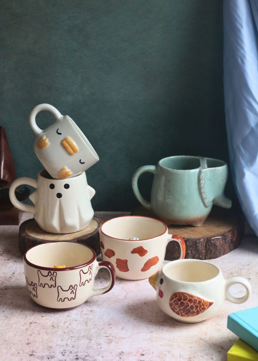 Set of 6 Pinteresty Brew Mugs (for the price of 5) made by ceramic