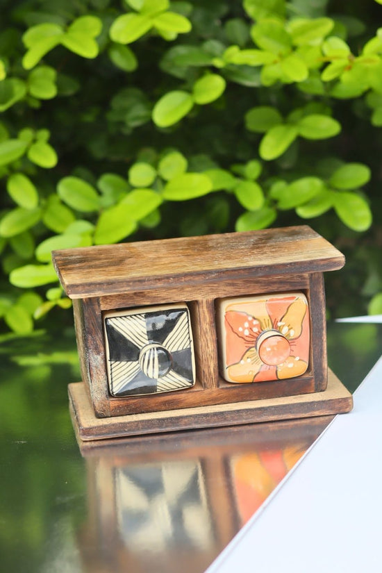 Wooden Decor Drawer – Vibrant Bliss handmade in India