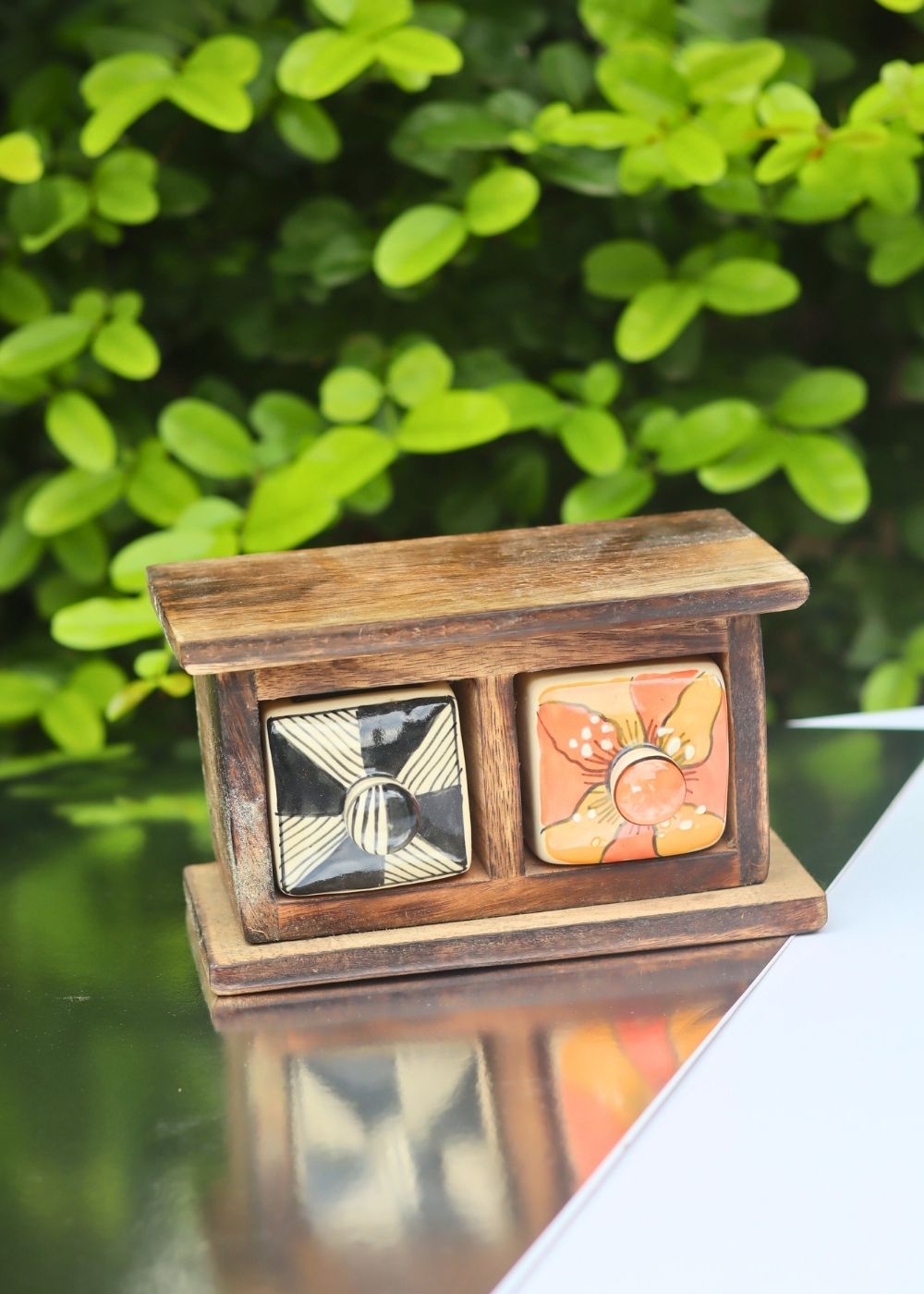 Wooden Decor Drawer – Vibrant Bliss handmade in India
