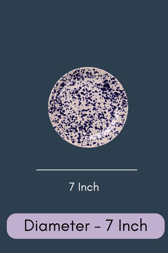 Blue Flecked- Quarter Plate