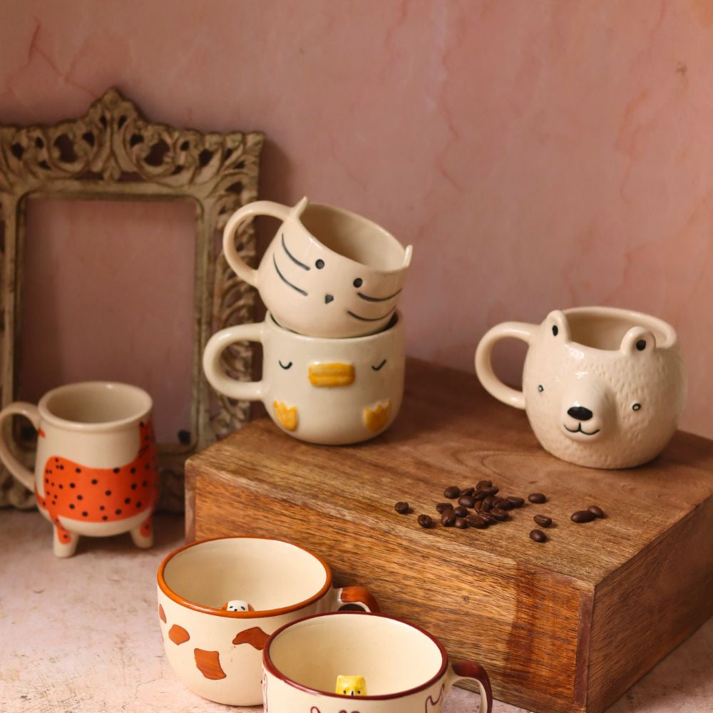 Handmade Set of 6 Hotselling Pinteresty Mugs (for the price of 5)