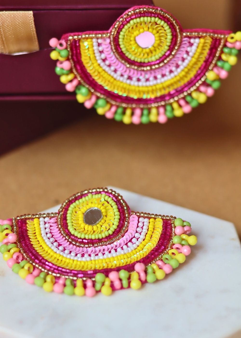 Mastani Handmade Beaded Earrings handmade in india