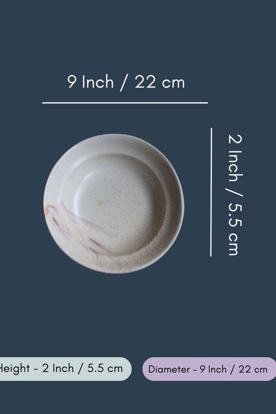 Brown Ombre Pasta Plate