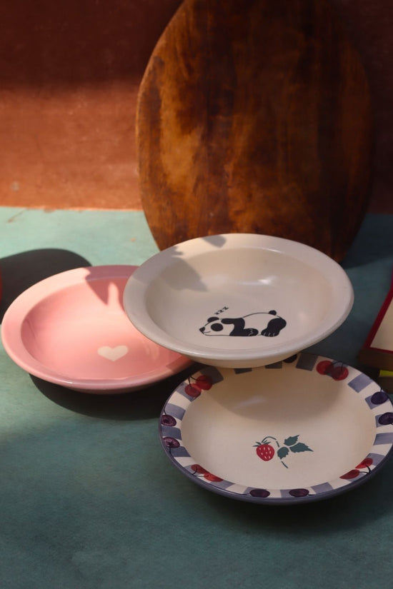 Set of 3 - Classic Fiesta Pasta plates handmade in India