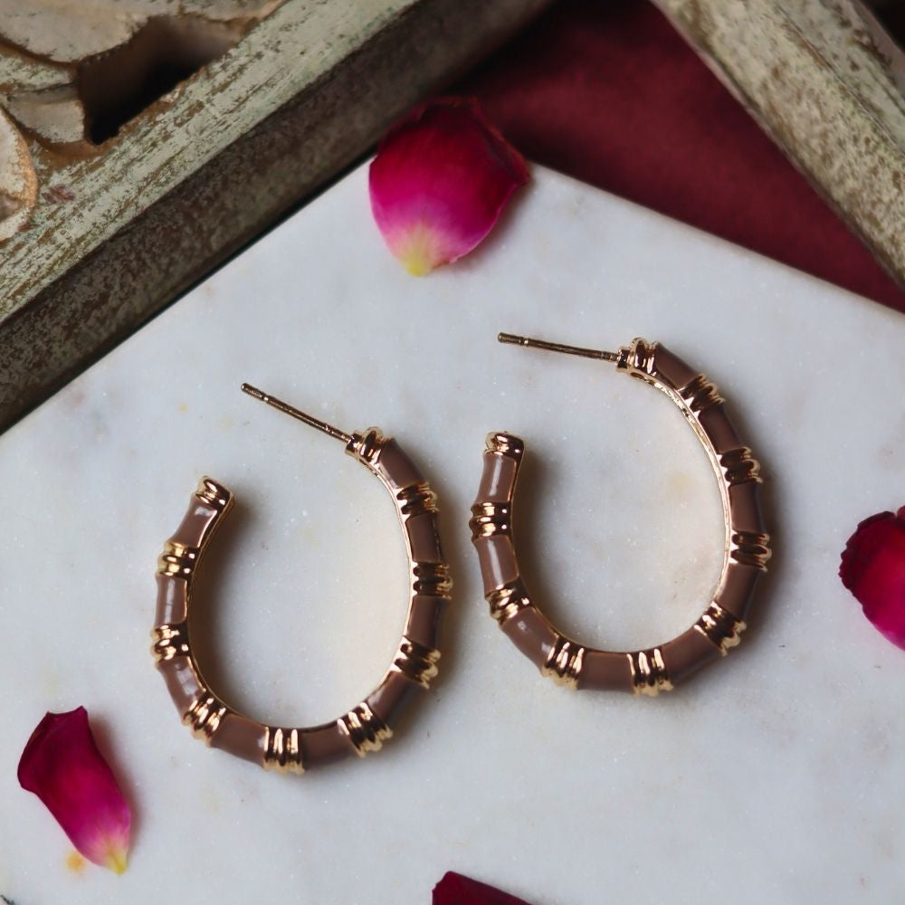 waterproof Blossom Studs Brown