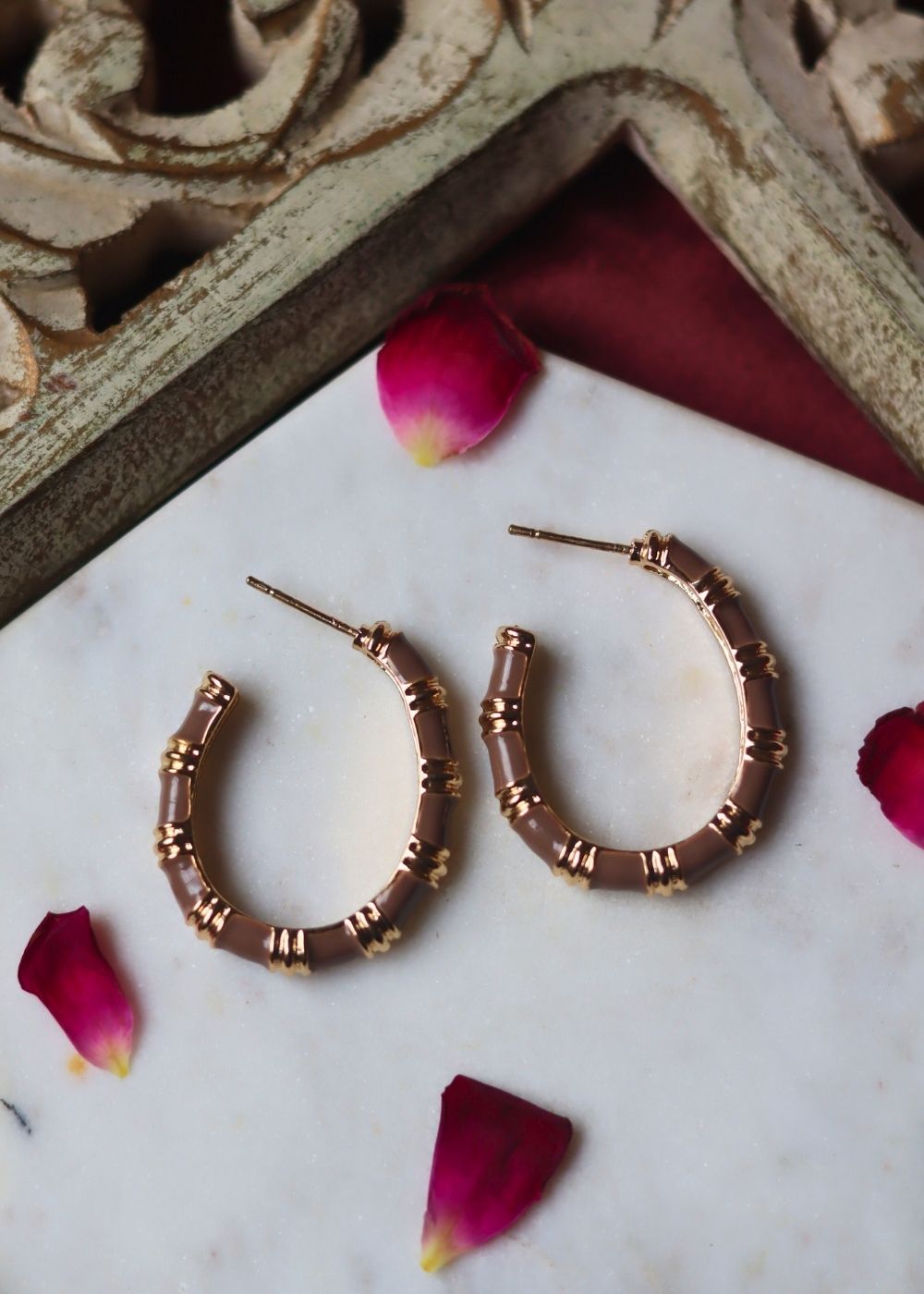 waterproof Blossom Studs Brown
