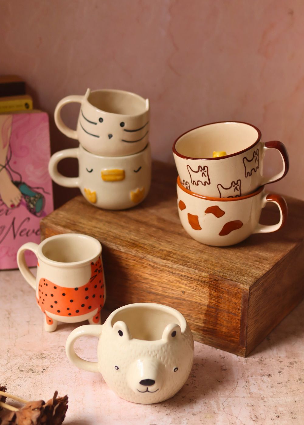 Set of 6 Hotselling Pinteresty Mugs (for the price of 5) made by ceramic