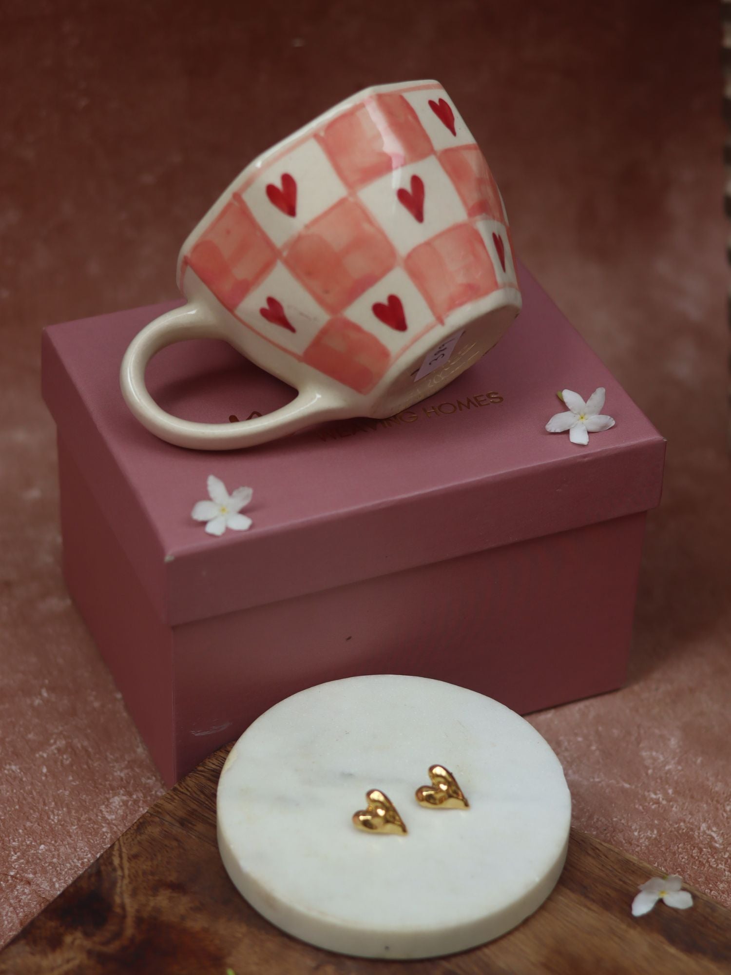 Chequered heart Karva Chauth hamper for this karva chauth festival