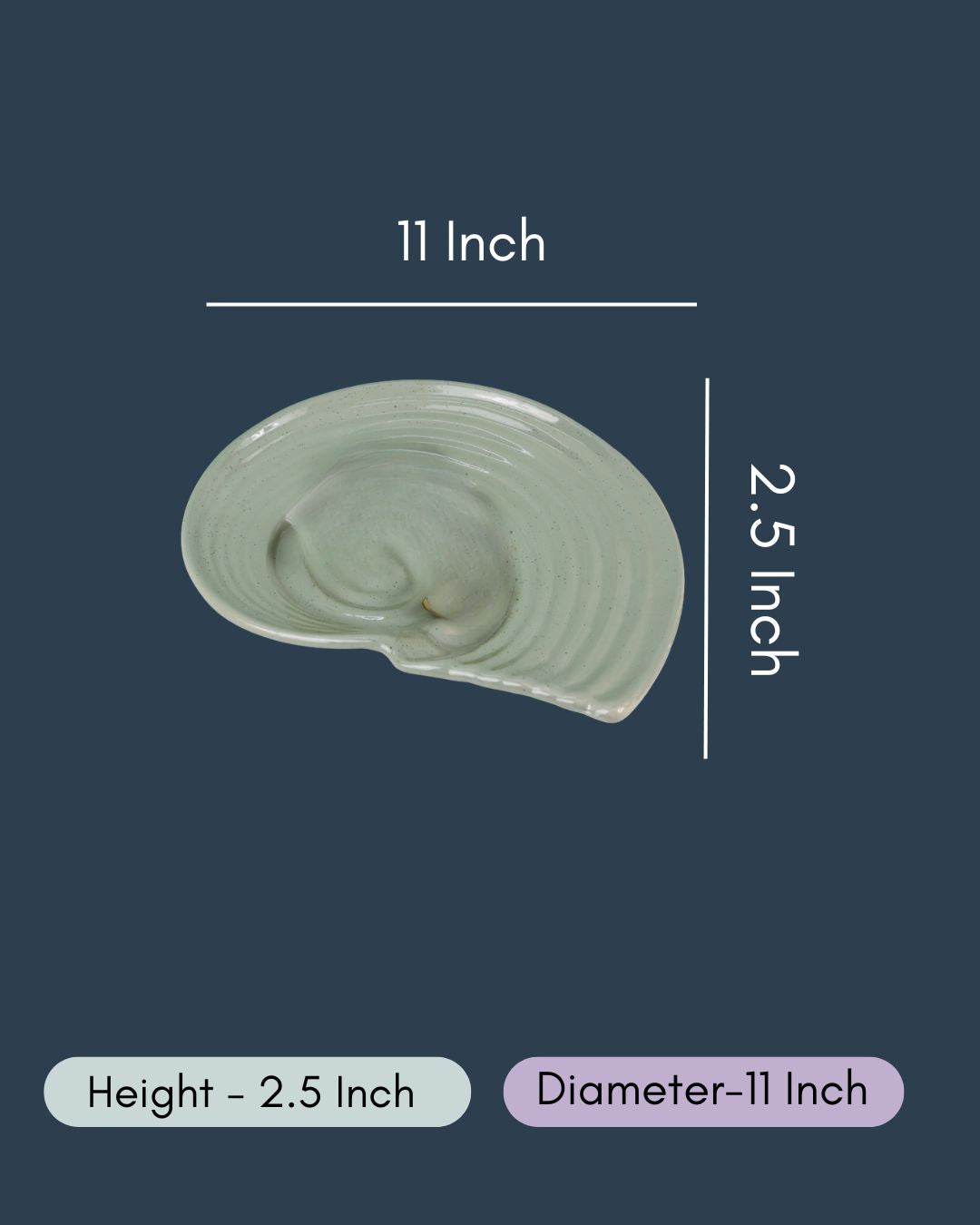 Sage Green Shell Platter