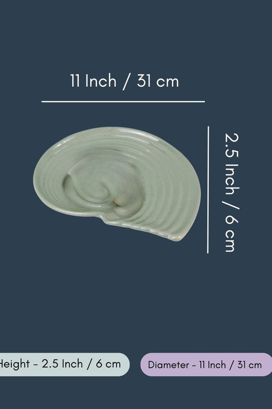 Sage Green Shell Platter