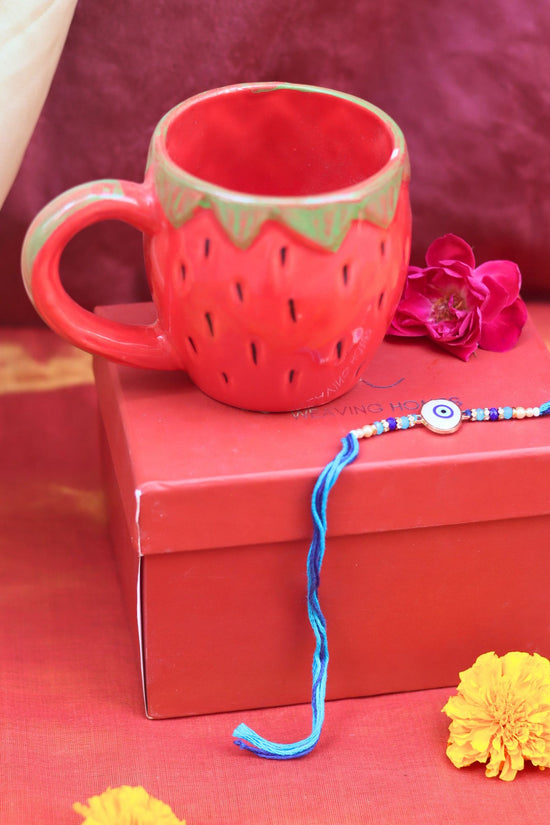 OG strawberry Rakhi Gift Box made with premium quality material
