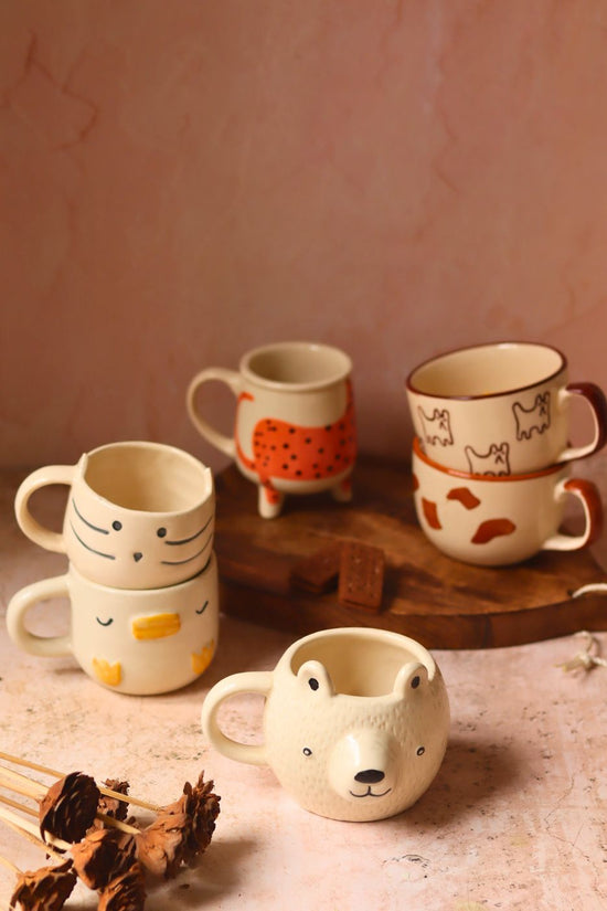 Set of 6 Hotselling Pinteresty Mugs (for the price of 5) handmade in India