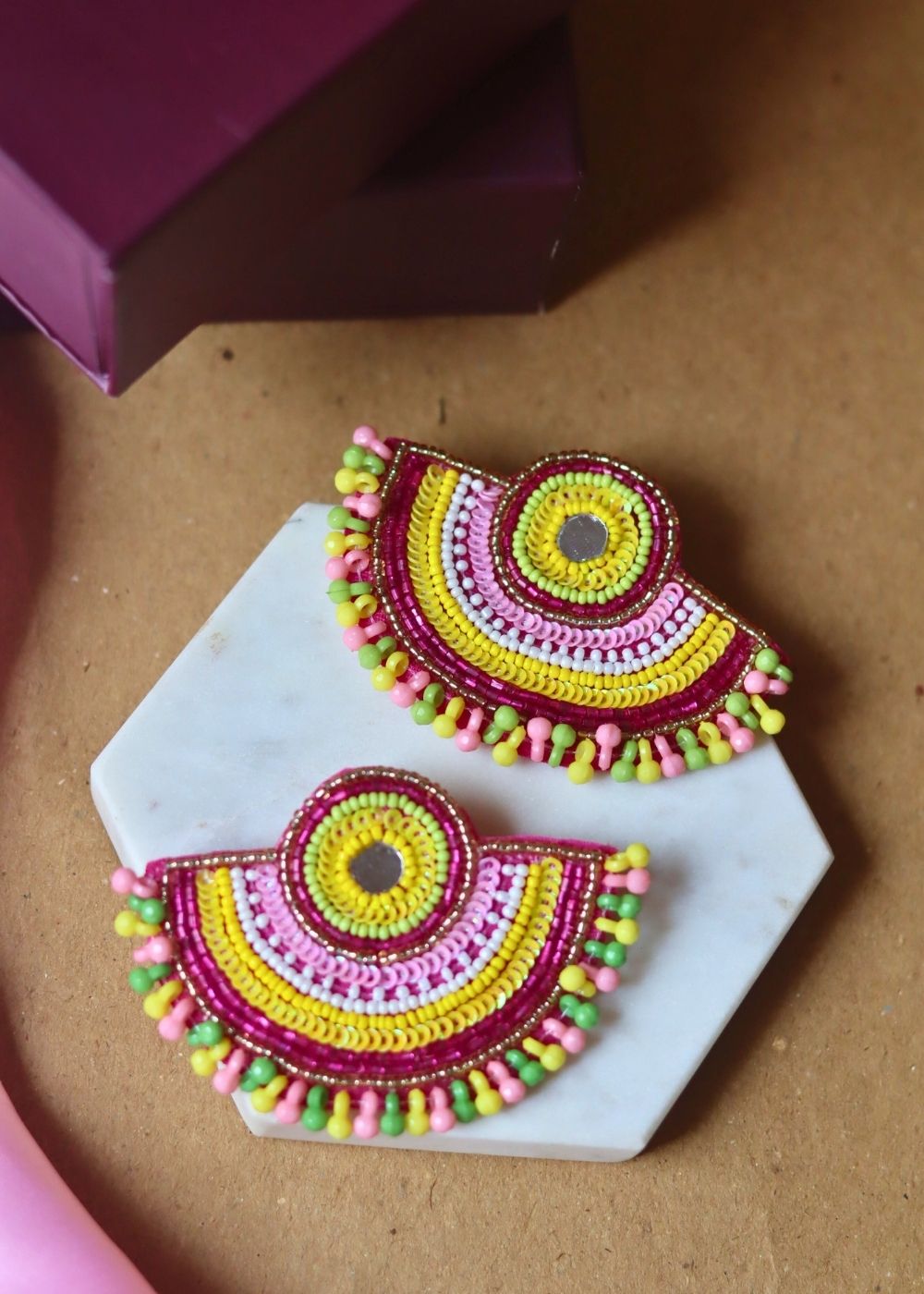 Mastani Handmade Beaded Earrings in unique and dashing style