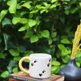 handmade irregular ceramic bee - mug