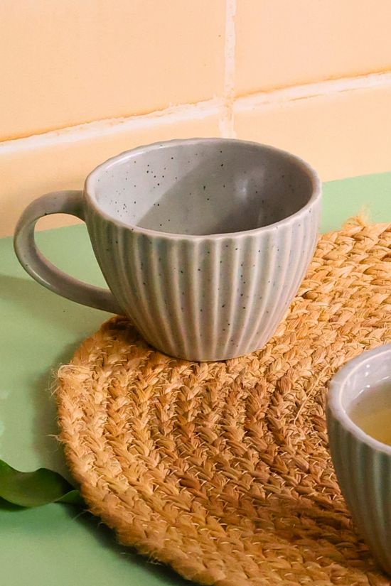 Striped designed coffee mug