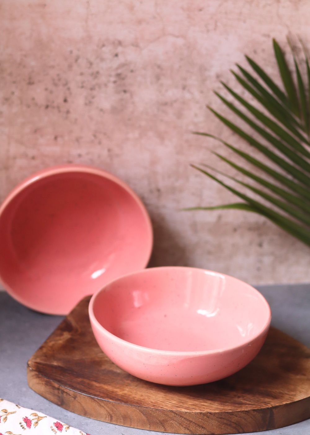 Handmade Rosy Pink Curry Bowl - (Set of 4 - GET 2 FREE)