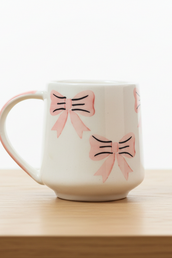 Bow Mug - Pink