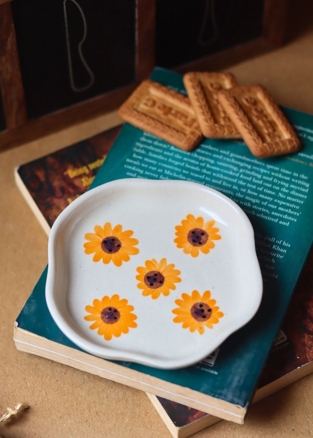 Handmade Surajmukhi Handmade Dessert Plate