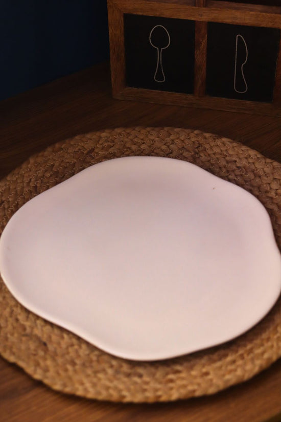 Asymmetric Platter handmade in India