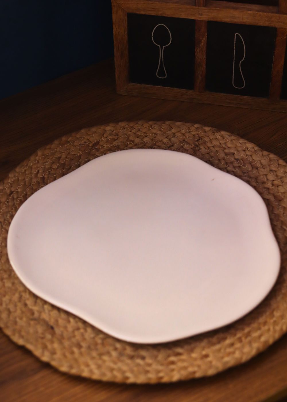 Asymmetric Platter handmade in India