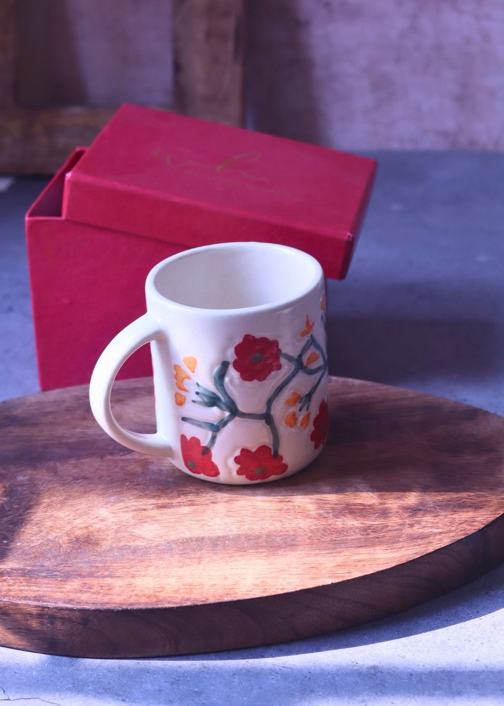 Garden Dreams Mug in a Gift Box handmade in india