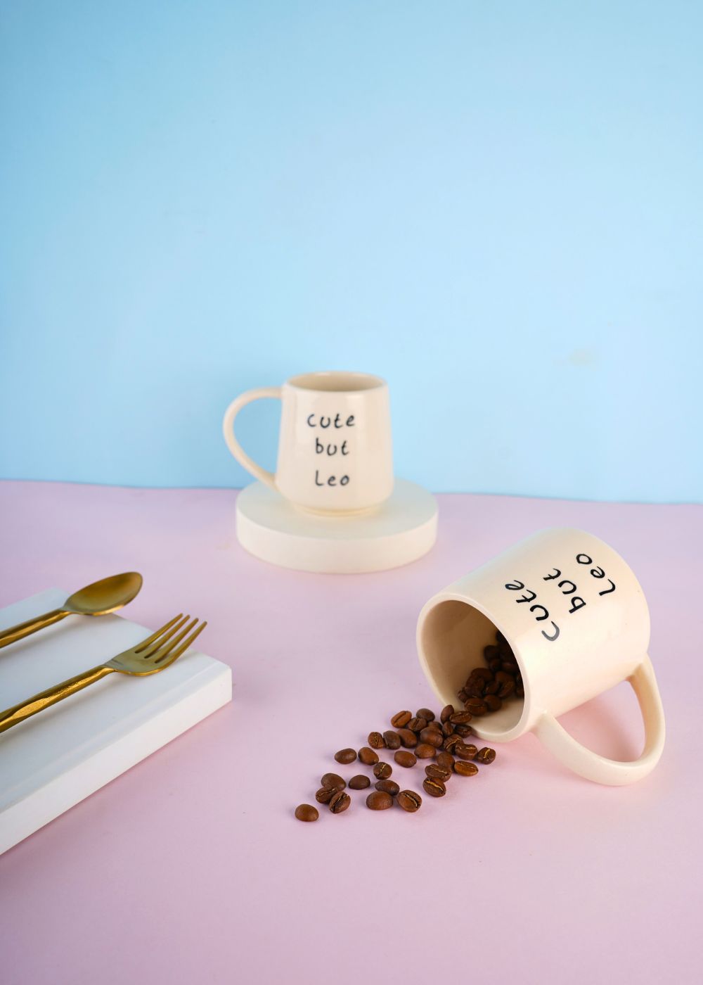 cute but leo mug with cute message