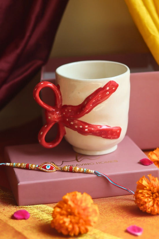 Pinteresty Bow Mug Rakhi Gift Box made with premium quality material