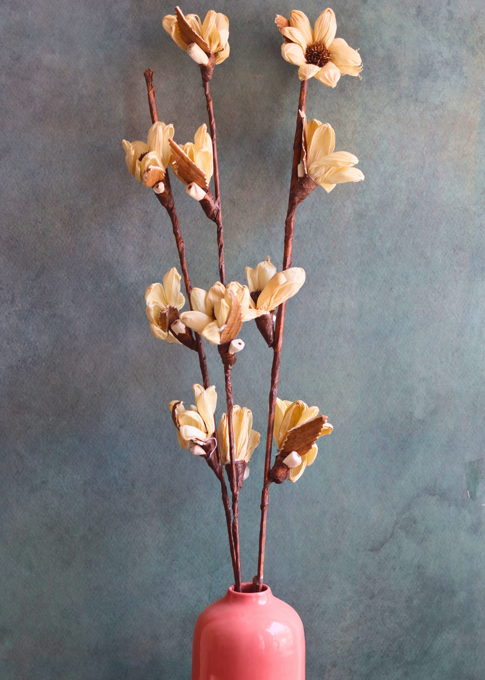 dried tulip bunch made by natural flowers