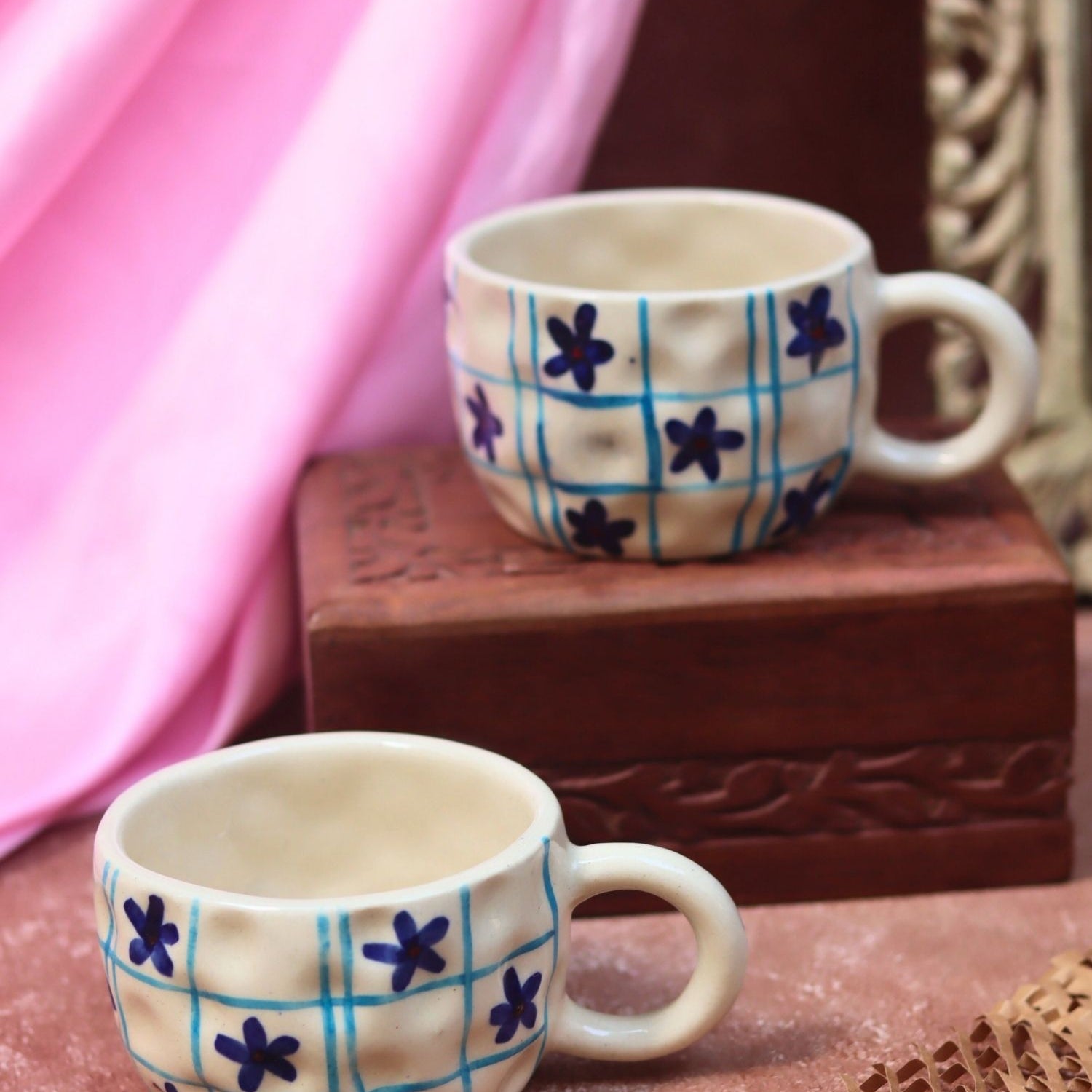 handmade Blue Star Mug