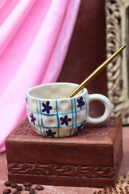 Blue Star Mug made by ceramic