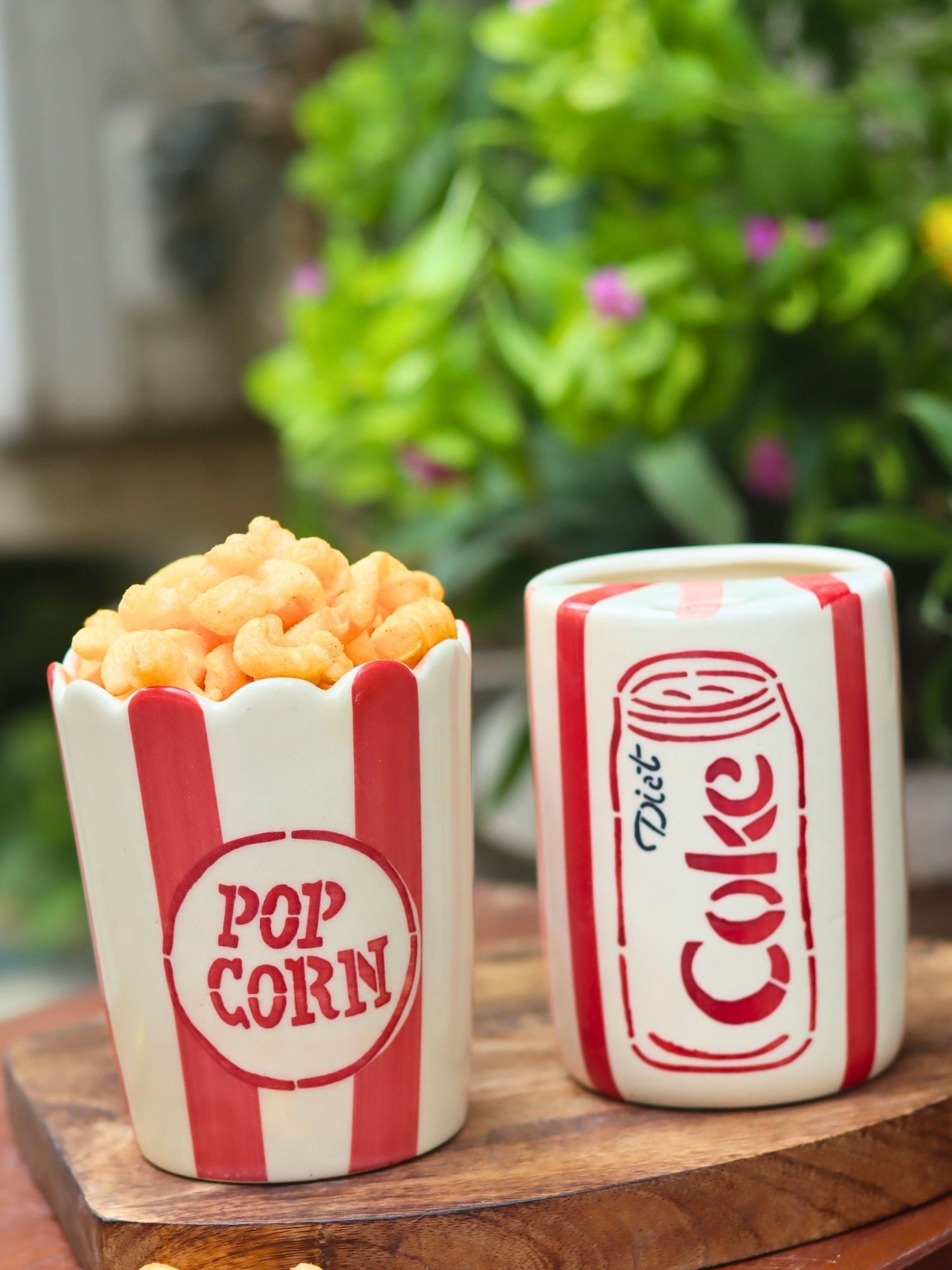 Set of 2 - Diet Coke & Popcorn Tub Combo made by ceramic