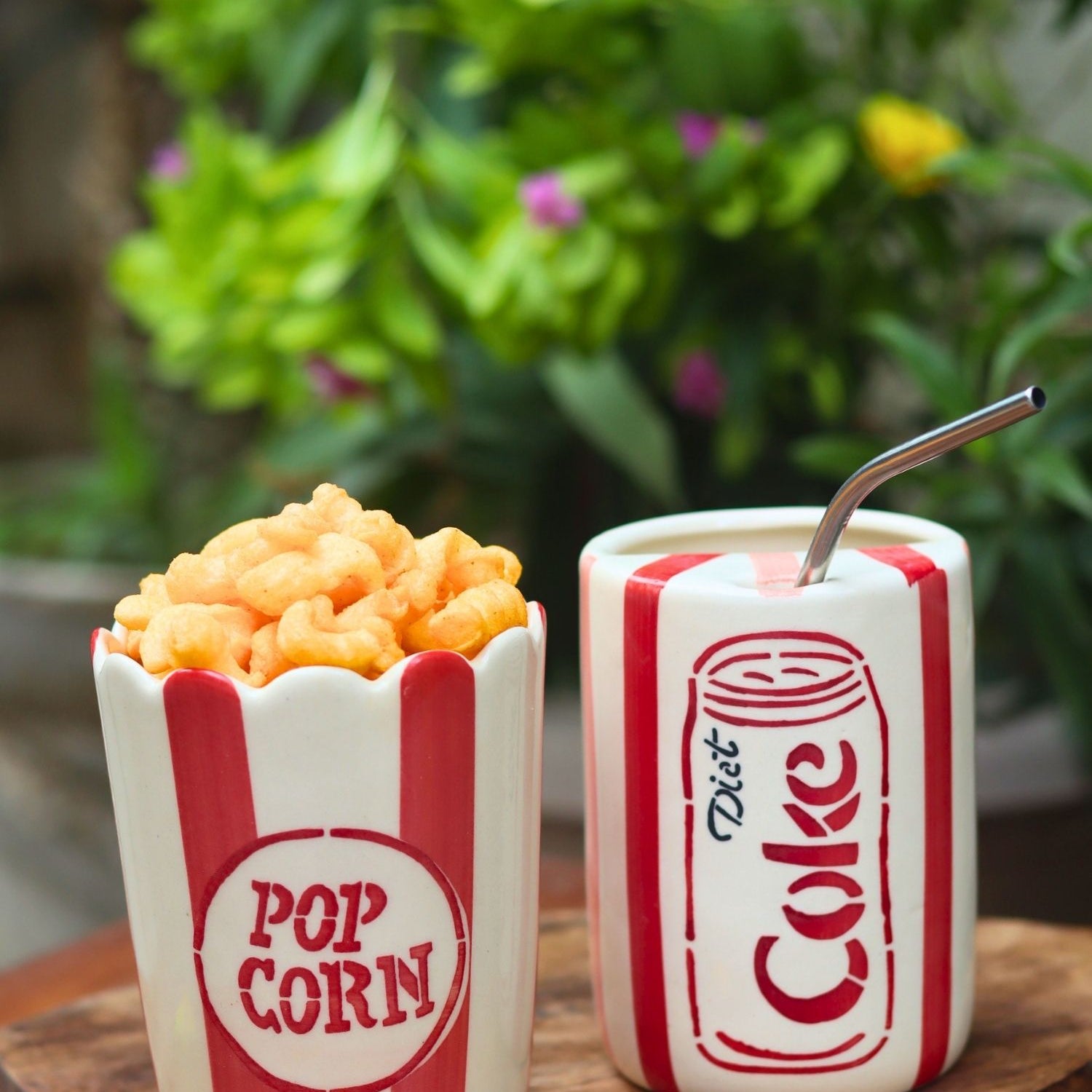 handmade Set of 2 - Diet Coke & Popcorn Tub Combo
