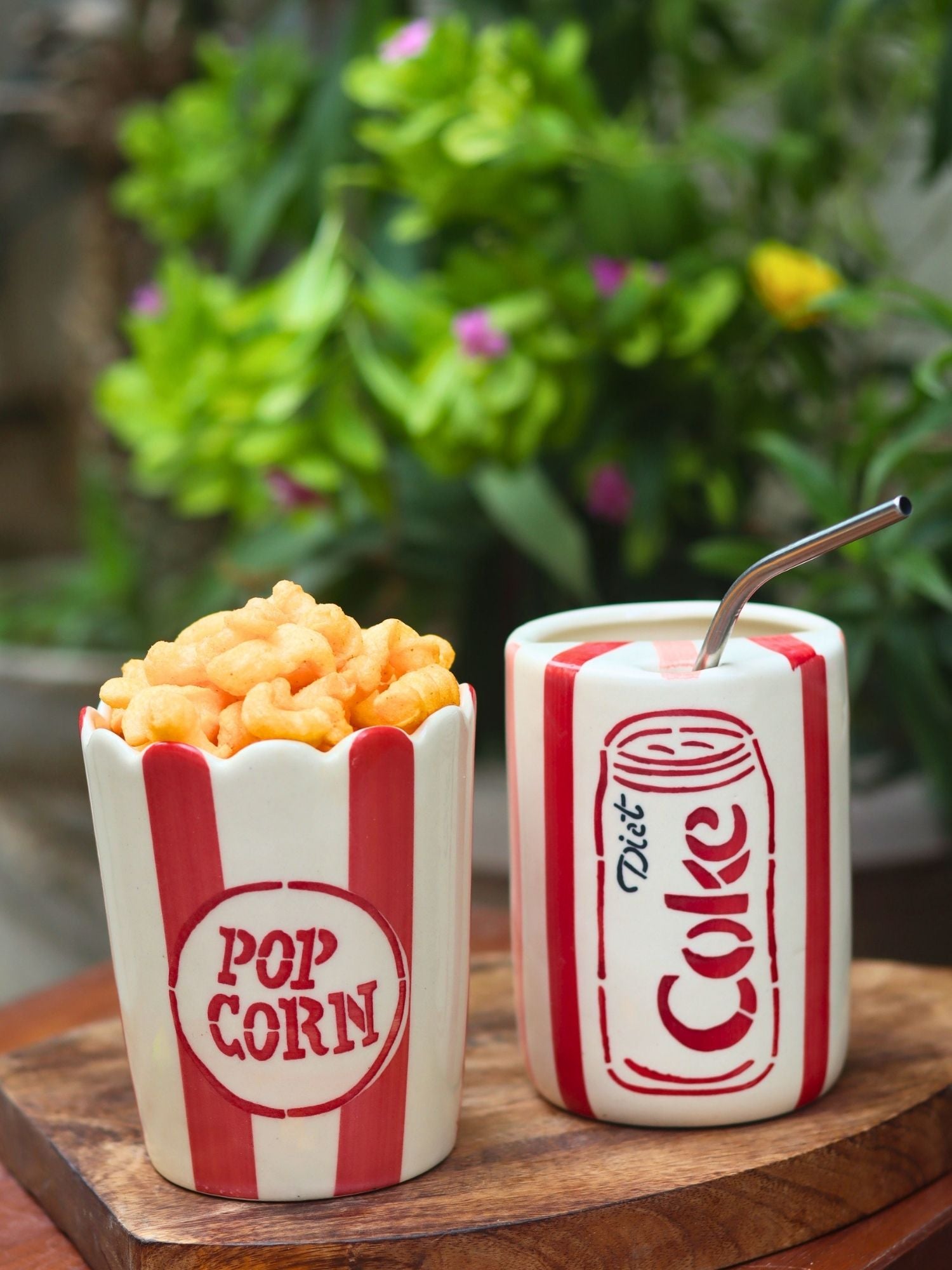 handmade Set of 2 - Diet Coke & Popcorn Tub Combo