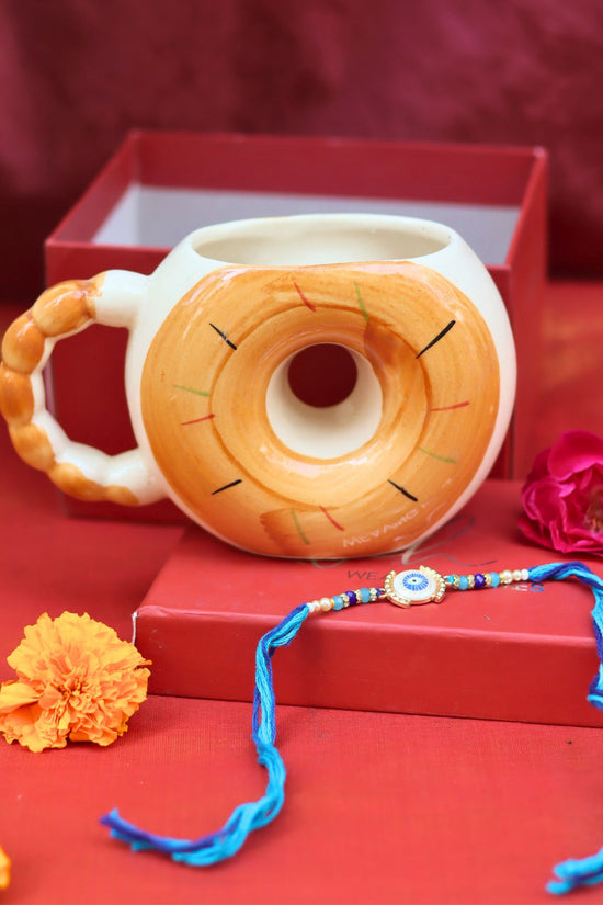 Donut Mug - Brown Rakhi Gift Box with premium quality material