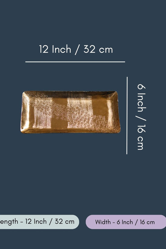 Gold Hammered Platter