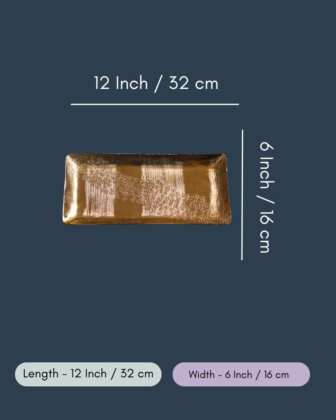 Gold Hammered Platter