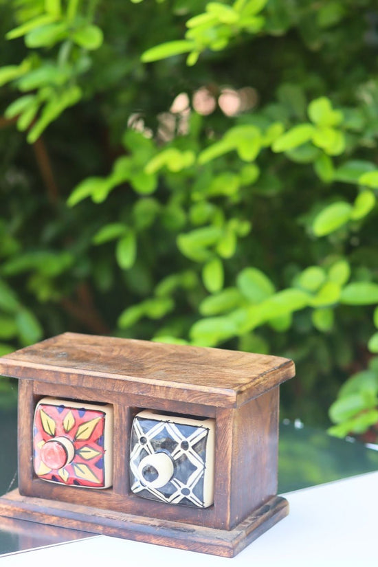handmade Wooden Decor Drawer – Carnival Bloom
