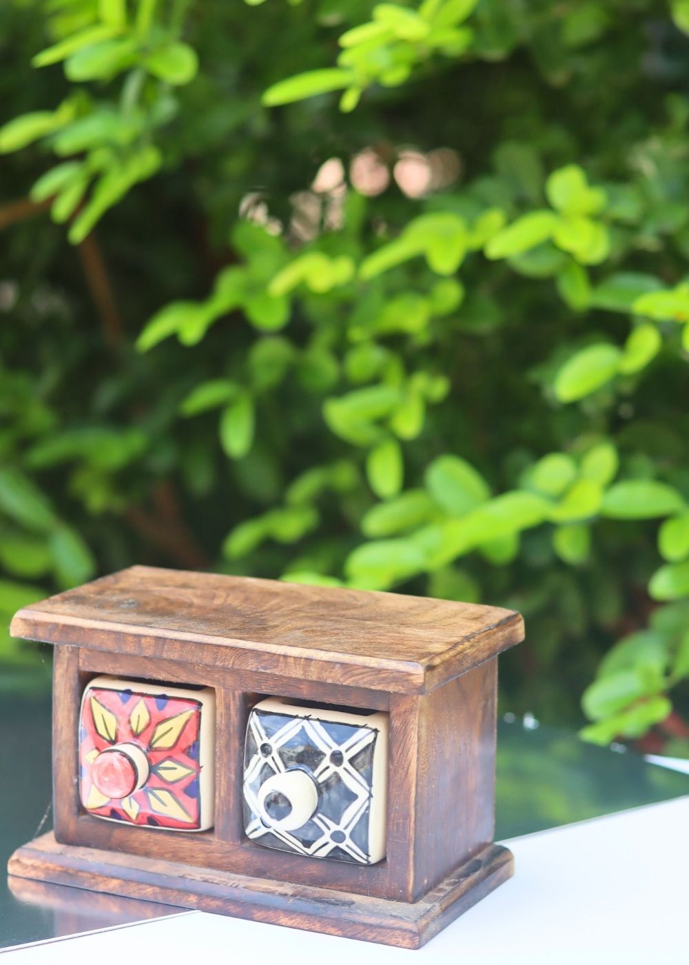 handmade Wooden Decor Drawer – Carnival Bloom