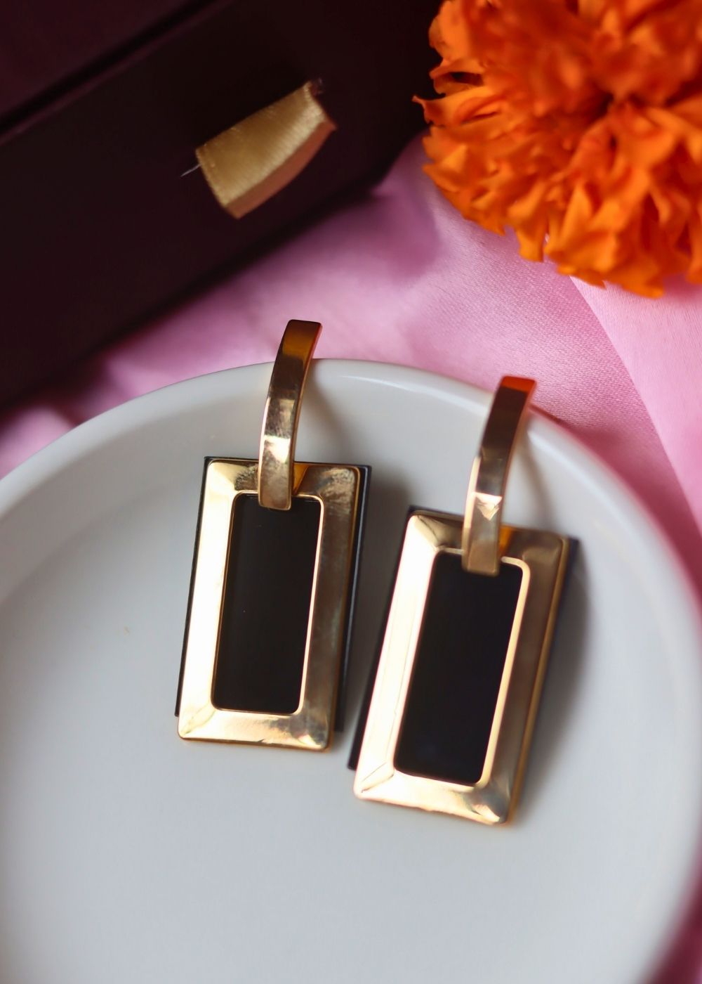 Party Ready Black Earrings with premium quality material