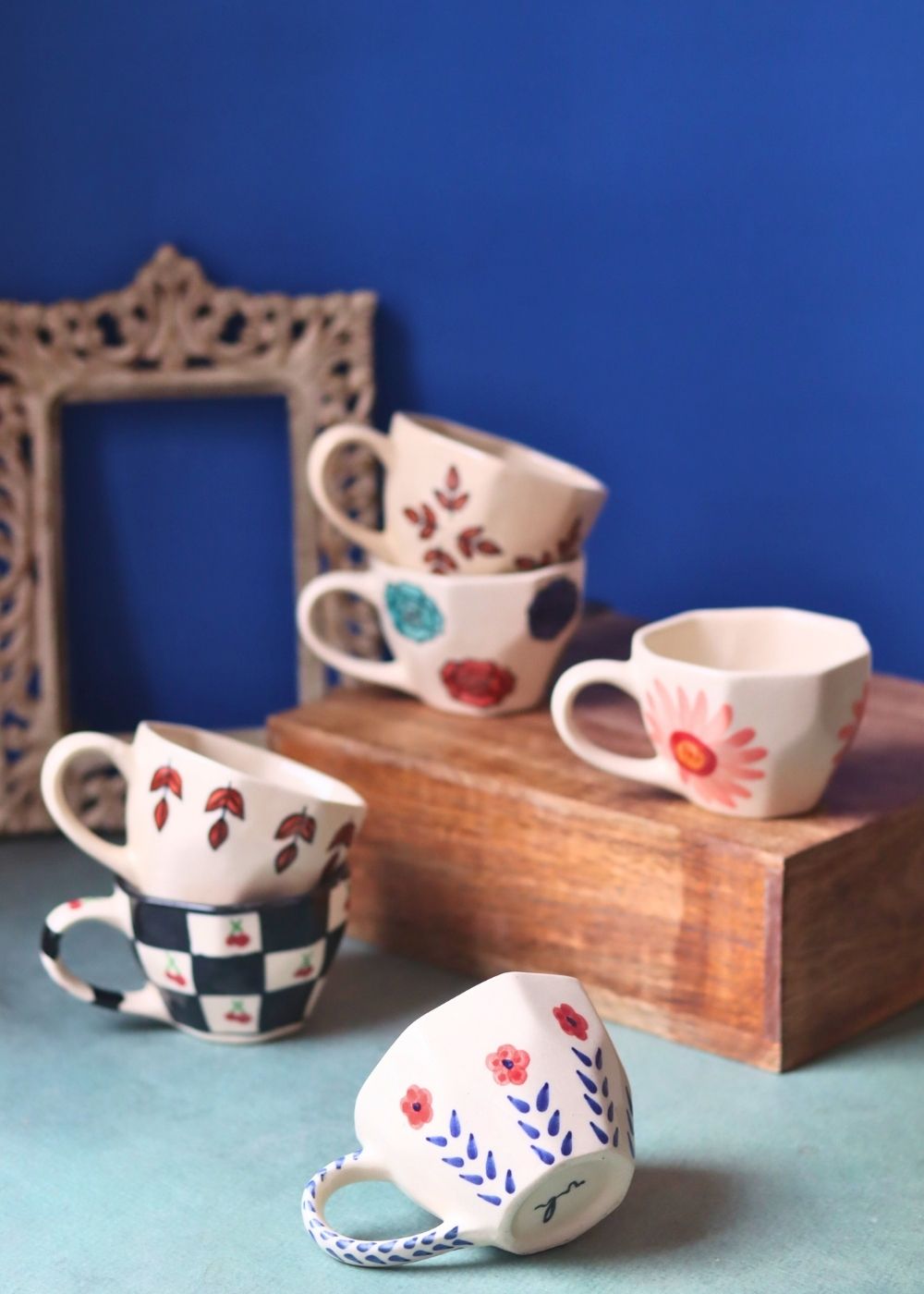 Set of 6 Mystic Bloom Mugs (for the price of 5) with premium quality material