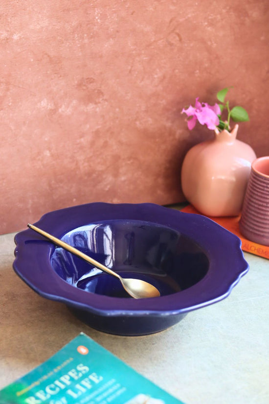 Royal Blue Pasta Bowl with premium quality material