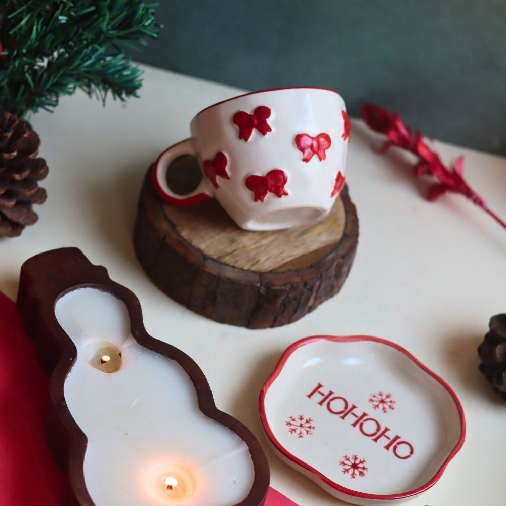 Set of 3 - Twinkle & Treat Combo made by wood & Ceramic