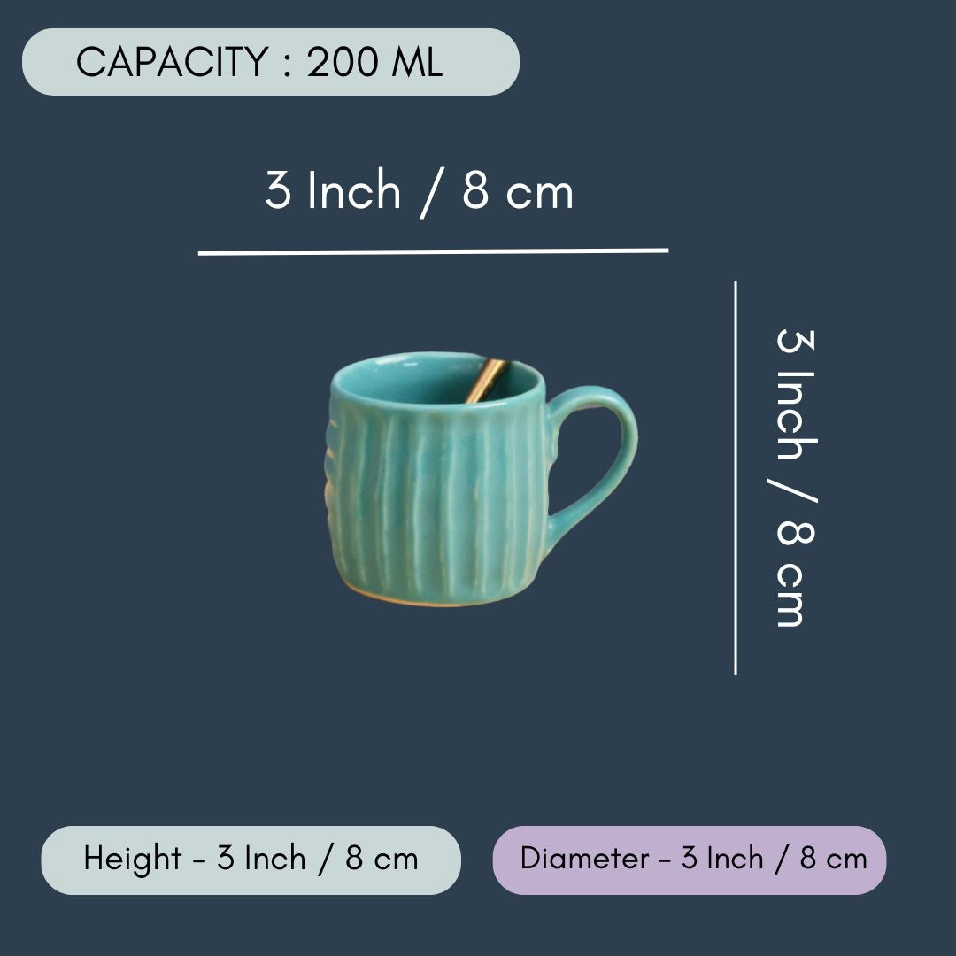 Teal Chai Cup